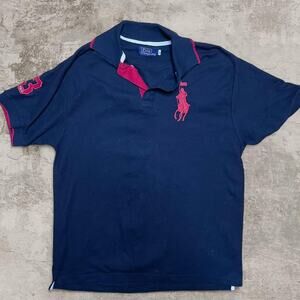 Y2KRalph Lauren polo ralph black red polo shirt size XL